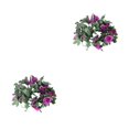 thumbnail image 4 of Cateissary Decoración de la boda - Elegante de flores de hiedra para el hogar o el jardín Tela ancha de la boda Decoración del hogar Wisteria púrpura 2Conjunto, 4 of 6