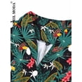 thumbnail image 3 of 2024 Robe Vintage d'Été pour Femmes à Imprimé Perroquet et Oiseau, Décontractée, Verte, Rétro, Pin-Up, Pin-Up, Robe de Fête Rockabilly Années 50 60, Robe Soleil Évasée, 3 of 7