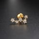thumbnail image 3 of Hoops 1pc Hélice Daith Piercing Oreja Pendientes De Acero Inoxidable Color Oro Circón Estrella Tragus Concha Cartílago Joyería Corporal Para Mujeres Aros, 3 of 4