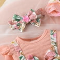 thumbnail image 5 of Girls' Dresses Toddler Girls Long Sleeve Floral Prints Dance Party Princess Dress Clothes Baby Girl Dress RD2 6 Months-9 Months, 5 of 6