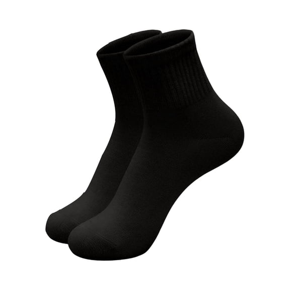 Unisex Mid Calf Socks Lightweight Breathable Plain Socks Stretchy Comfort Crew Socks for Daily Wear