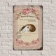 thumbnail image 5 of Letreros metálicos vintage con diseño floral francés de Pascua, decoración de Pascua, 12 x 8 pulgadas, 5 of 7