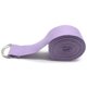thumbnail image 5 of Correa de yoga (90" x 1,5" morada) con hebilla de anilla en D ajustable: correas de ejercicio de algodón y poliéster duraderas para estiramiento, acondicionamiento físico general, flexibilidad y fisioterapia. Rojo Verde, 5 of 5