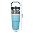 thumbnail image 4 of Vaso Frasco térmico de 900 ML a prueba de fugas con taza aislada con asa para automóvil doméstico (azul) Ndcxsfigh Libre de BPA, 4 of 9