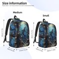 thumbnail image 3 of KLL Underwater Dolphin Print Travel Laptop Backpack - College Backpack Business Work Bag Nurse Bag Casual Daypack for Weekender Business Hiking -Medium, 3 of 6