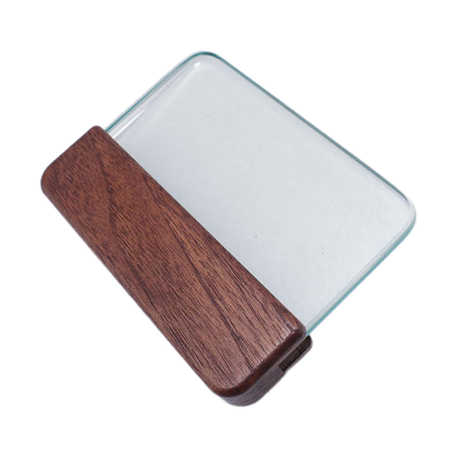 S SERENABLE Glass Slicker for Burnishing Leather Crafting Versatile Block Smoothing Tool