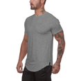 thumbnail image 3 of Muscle Killer Paquete de 3 camisetas deportivas activas para hombre, gimnasio, entrenamiento, culturismo, fitness, camiseta informal de entrenamiento (mediano negro+gris+blanco), 3 of 5