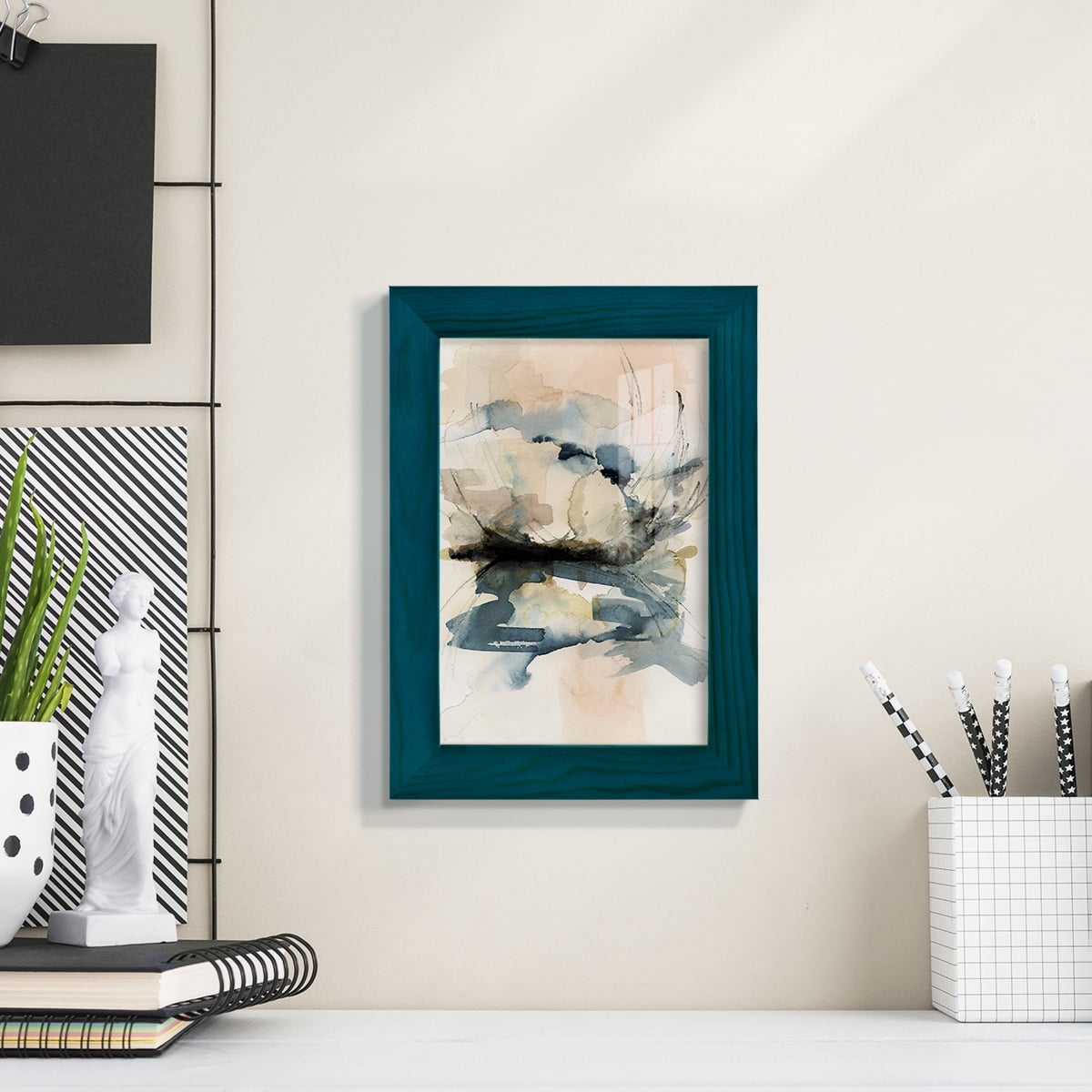 Winter Shoal I - Framed Print w/glass - Ocean Blue