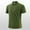 Army Green, variant on Plus Size Mens T Shirt Short Sleeve Collar Neck Quickly Dry Front Placket Shirts Breathable Basic Button UP T-Shirt Casual Lightweight Athletic Business Tee Top 4X 5X