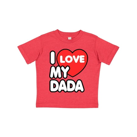 

Inktastic I Love My Dada Gift Toddler Boy or Toddler Girl T-Shirt