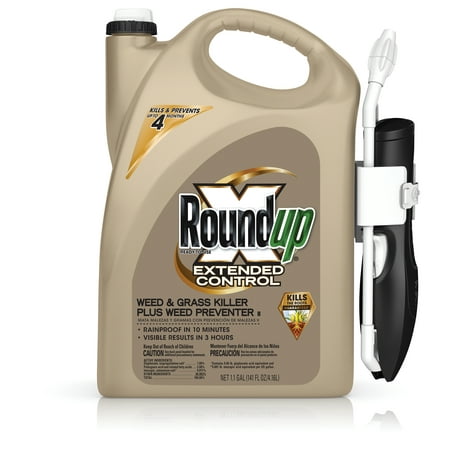 Roundup Ready-To-Use Extended Control Weed & Grass Killer Plus Weed Preventer II with Comfort Wand, 1.1