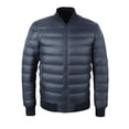 thumbnail image 2 of Maoxin Mens Tops Men' Solid Color Down Jacket With Warm Zipper Pocket Long Sleeved Hooded Casual Jacket Navy L, 2 of 7