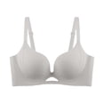 thumbnail image 3 of CFLVAEK Bras for Women No Underwire Full Coverage Everyday Bra Comfort Push Up T Shirts Bralettes Adjustable Straps Bras Gray S, 3 of 6