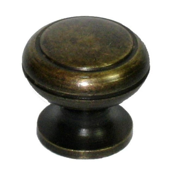 Gado Gado Hardware HKN1044 Small Knob with Scored Ring Design