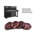 thumbnail image 2 of Labymos 4pcs/Set Upright Piano Caster Cups Coaster Solid Wood with Anti-slip EVA Pad, 2 of 7