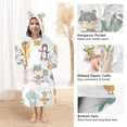 thumbnail image 3 of FORMRS Wearable Blanket Hoodie with Sleeves for Kids Cozy Flannel Sweatshirt, Cute Animal, 3 of 7