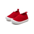 thumbnail image 1 of Gomelly Toddler Girls Boys Sock Shoes Hallow Out Mesh Shoes Breathable Sock Sneakers First Walkers Slip On Walking Shoes Red 8C, 1 of 2