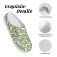 thumbnail image 5 of Lsque Cute Crocodile Pattern Womens Comfort Cotton on Scuff With Memory Foam and Anti-skid Sole Slipper-39/40, 5 of 7
