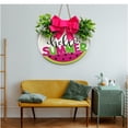thumbnail image 5 of Wooden Wreath Welcome Decor Front Door Summer Decor Wall Plaque  Home Porch Farmhouse Door Wall Window Party Hanging Decoration, 5 of 11