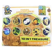 Fossil Adventures 10-in-1 Treasure Excavation Kit