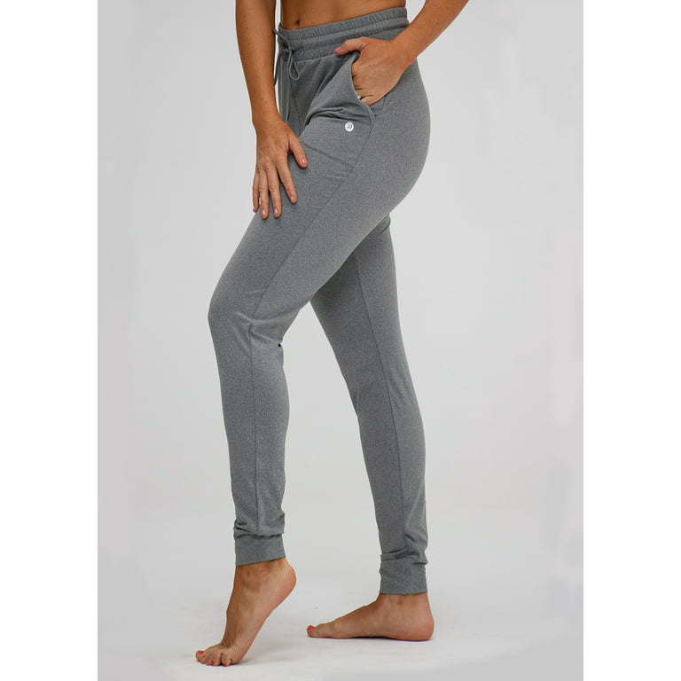 DEVOPS 2 Pack Women's Yoga Jogger Pants with Side Pocket Sweatpants 