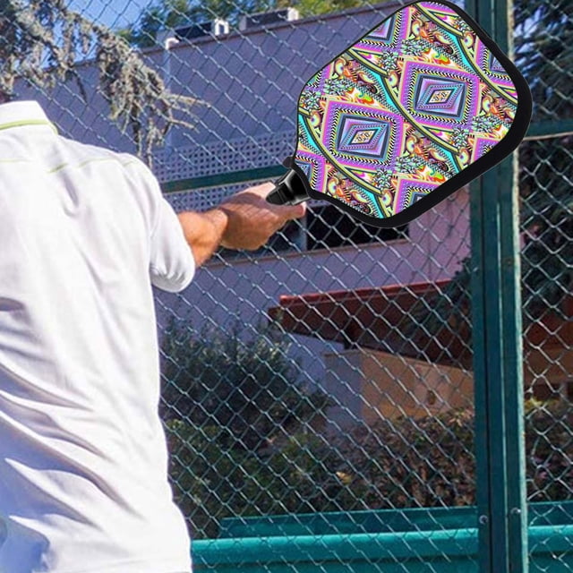 Neopreno Pickleball Paddle Covers Organizador Bolsa Pickleball Raqueta Manga Funda para Mujeres Hombres, Deportes al aire libre, Adolescentes Práctica Geometría DYNWAVEMX Funda Pala Pickleball