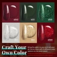 thumbnail image 3 of Esmalte de uñas en gel Beetles Christmas, rojo, verde, dorado y plateado, 3 of 7