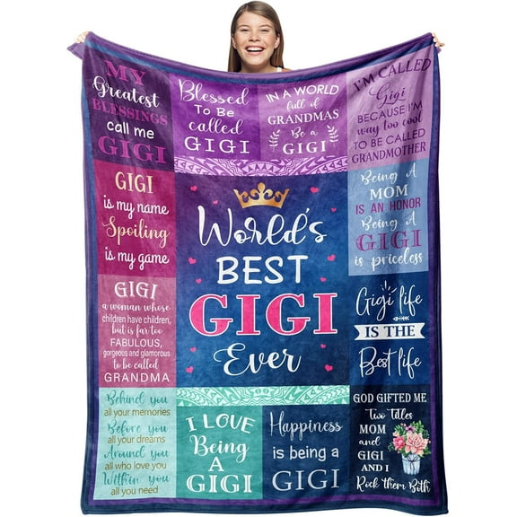 Gigi Gifts for Grandma Blankets,Gifts for Gigi Throw x ,Gigi Birthday Gifts, Nana Gifts from Grandkids,Grammy Gift for Mothers Day,Birthday Gifts for Nana,Great Grandma Gifts Blanket Gigi