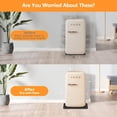 thumbnail image 5 of Tutuviw Mini Fridge Silicone Mat - 23.6'' x 23.6'' Heavy Duty Under Refrigerator Mat Protect Floor from Spills Leak Water from Fridge Washing Machine Wine Cooler, Black, 5 of 7