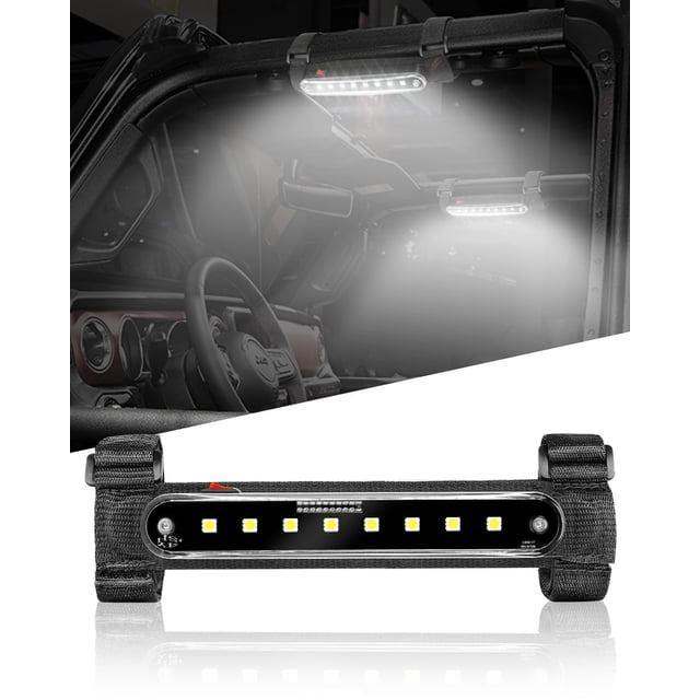 Lámpara tipo domo SUNPIE para UTV, barra antivuelco inalámbrica LED, luz blanca
