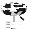 thumbnail image 4 of Daiia Milk Cow Stool Covers Round,Round Bar Stool Covers Waterproof Bar Chair Covers Washable Stool Cushion Slipcover for 12-14 Inch Chair-12 inch, 4 of 7