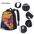 thumbnail image 3 of Balery Colorful Gecko Jungle Art Mochila Escolar 3 en 1 para Niños - Mochila Resistente con Lonchera Térmica y Estuche - Mochila Escolar para Niños y Niñas, 3 of 7