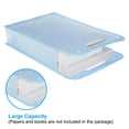 thumbnail image 3 of Uxcell Expanding File Folder A4 Plastic Accordion Files Organizer with Snap Buttons, Blue, 3 of 5