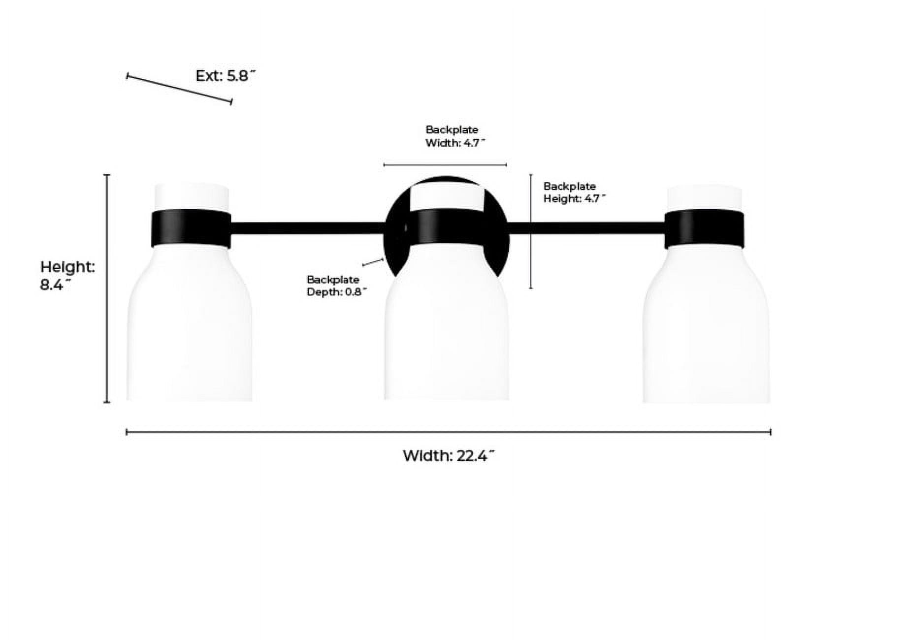 Millennium Lighting 23003-PN Corella 3 Light 23" Wide Vanity Light - Nickel