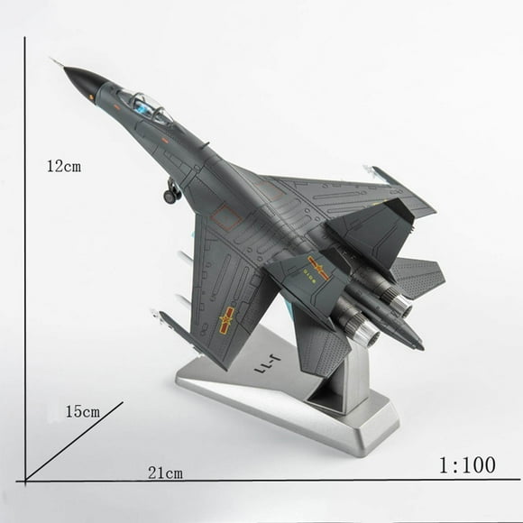 pitrice Diecast 1/100 Airplane Aircraft J-11 Fighter Stand hobby plane fighter 1:100 Scale Russian Aircraft Model Gifts Metal Fighter Home Decor