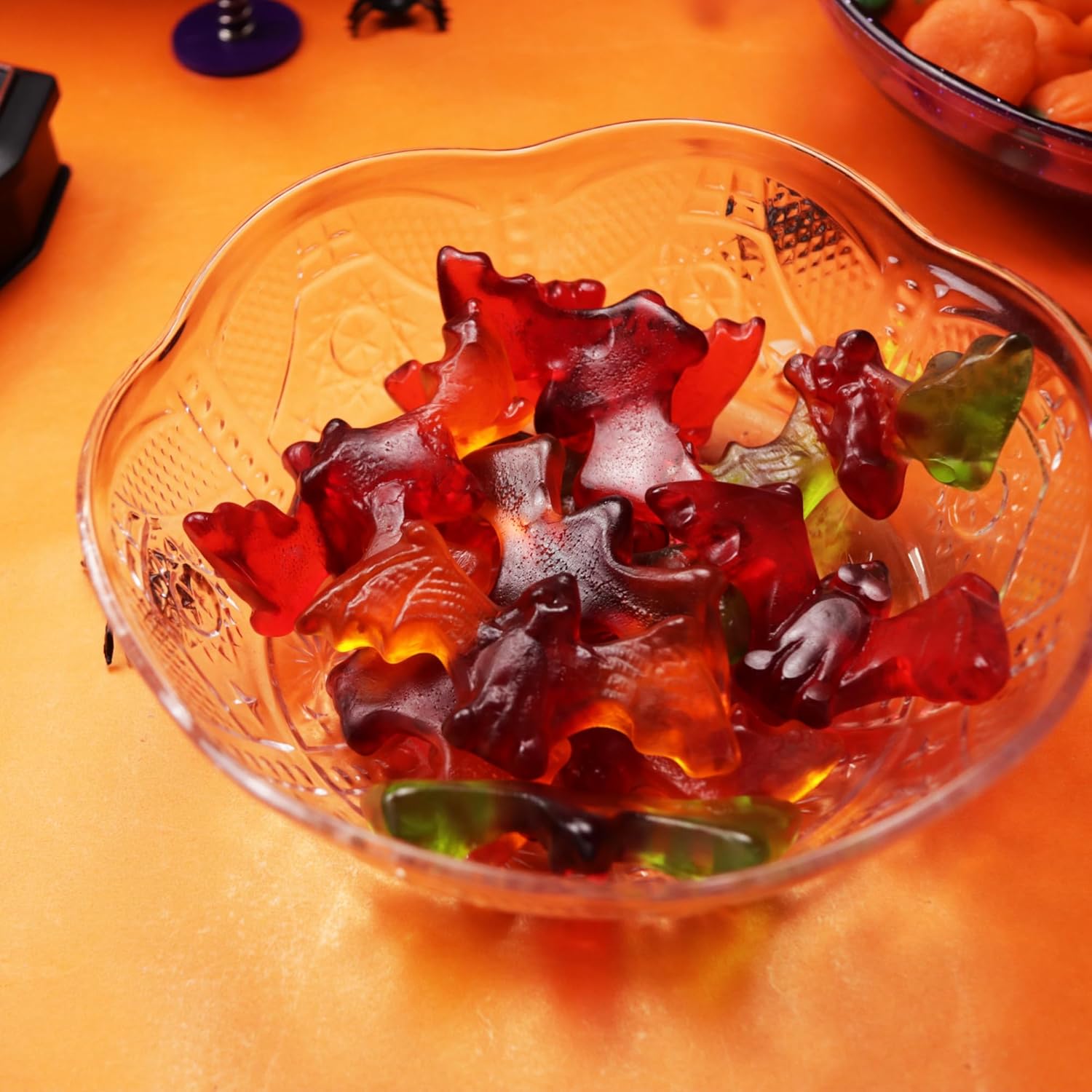 Haribo Sour Vampire Bats Gummy Candy 12 Pack — 4 oz Bag Each — Halloween Fruit-Flavored Sour Gummies