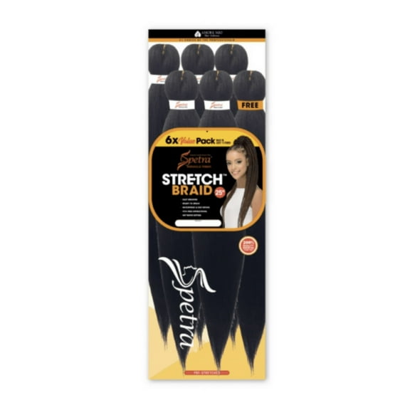 Amore Mio Spetra Stretch Braid 25" Pre Stretched Braiding Hair 6PACK #99J
