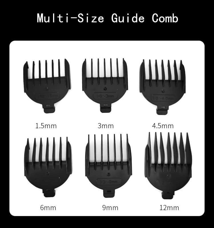 RKXQT Hair Clippers for Men, Hair Clipper Lithium Battery Haircut Cutting Machine Hair Trimmer For Men Cordless Hairdressing Barber Scissors Rechargeable (Color : Black)