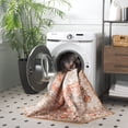 thumbnail image 3 of Safavieh Arizona Giffard Oriental Machine Washable Area Rug, Beige/Rust, 5' x 8', 3 of 11