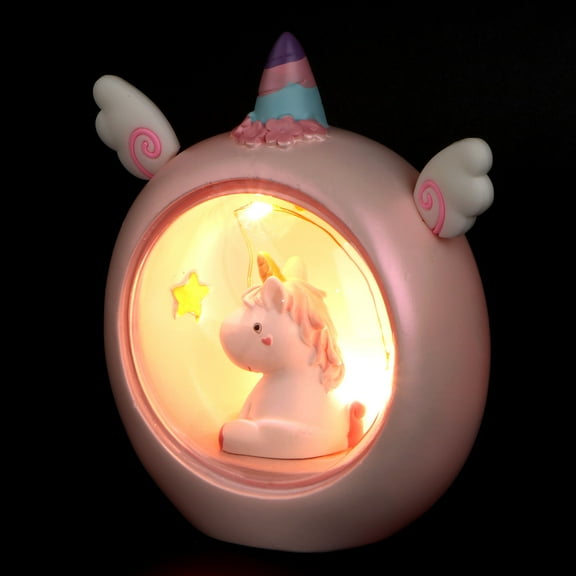 FOLOYORI Cartoon Night Lamp with Resin Material for Childrens Desk Cute Adornment Living Room