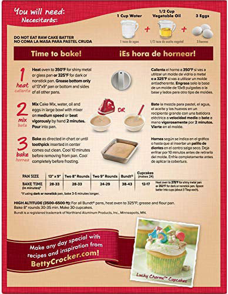 Betty Crocker Cherry Chip Cake Mix and Cherry Frosting Bundle (2 Items ...