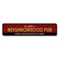 thumbnail image 1 of Family Neighborhood Pub Novelty Decor, Metal Wall Sign - 4x18 Inches, 1 of 4