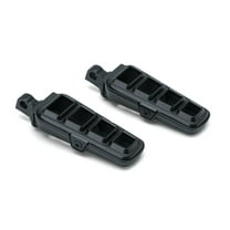 Kuryakyn 6667 Motorcycle Footpegs: Dillinger Pegs with Male Mount Adapters, Satin Black, 1 Pair