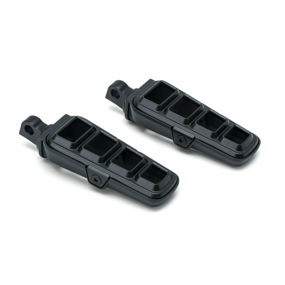 Kuryakyn 6667 Motorcycle Footpegs: Dillinger Pegs with Male Mount Adapters, Satin Black, 1 Pair