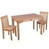 KidKraft KidKraft Avalon II Wooden Table & 2 Chair Children's Set for Playroom, Arts and Crafts - Natural