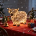 thumbnail image 3 of 2026 New 3D Highland Cow Night Light Indoor Decorations - Light up Highland with LED Lights, Resin Prelit Farm Animal Yard Display for Gift Valentines, Farmhouse, Porch, Garden, Lawn, Home, 3 of 9
