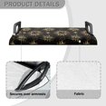 thumbnail image 4 of Renewold Summer Golf Cart Seat Cover Lightweight Golf Cart Seat Blanket Keeps Seat Cool & Comfort Fits for Most 2-Seat Golf Carts, Gold Sun Moon Star Print, 4 of 5