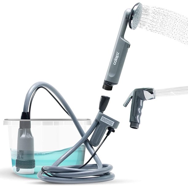 Colapz 12V Camping Shower HighPressure Portable Shower Douche USB Rechargable Outdoor