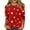 Red, variant on Womens Valentine's Day Tops Casual Crewneck 3/4 Sleeve Tops Plus Size Date Night Pullover Shirts Romantic Love Heart Print Half Sleeve Blouses Wine L