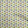 thumbnail image 1 of oneOone Velvet Green Fabric Geometric Dress Material Fabric Print Fabric By The Yard 58 Inch Wide, 1 of 4